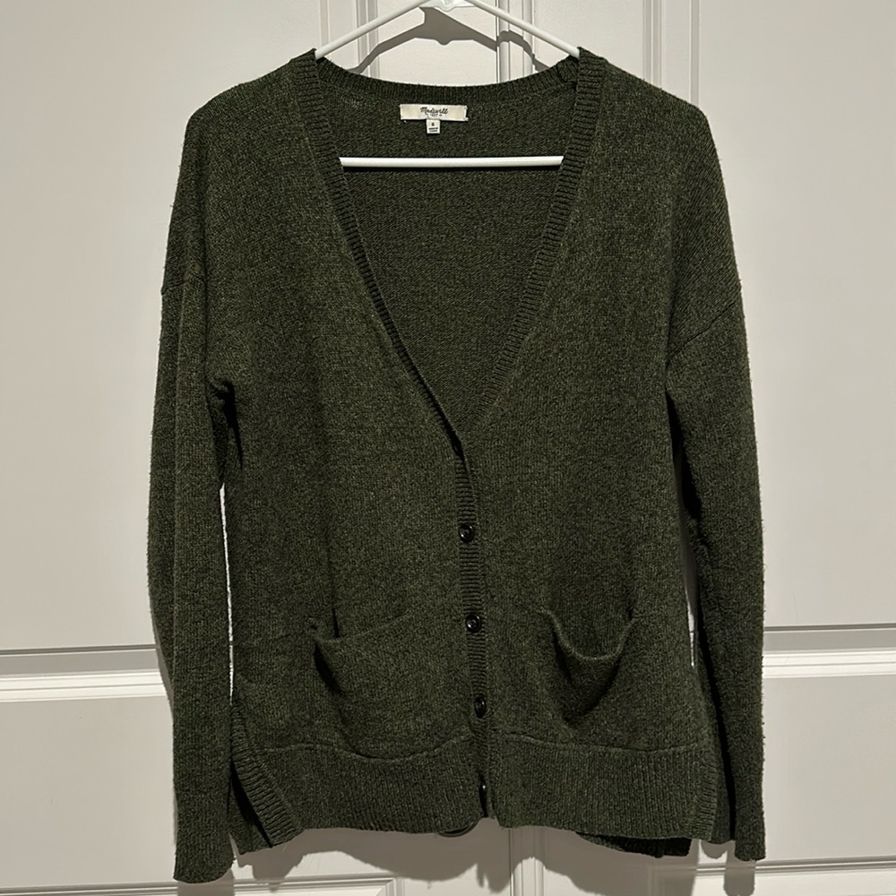 Madewell Olive Cardigan